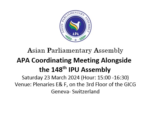  Report of APA Coordinating Meeting on the sideline of the 148th IPU Assembly
